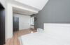Modern Bedroom with White Bed
