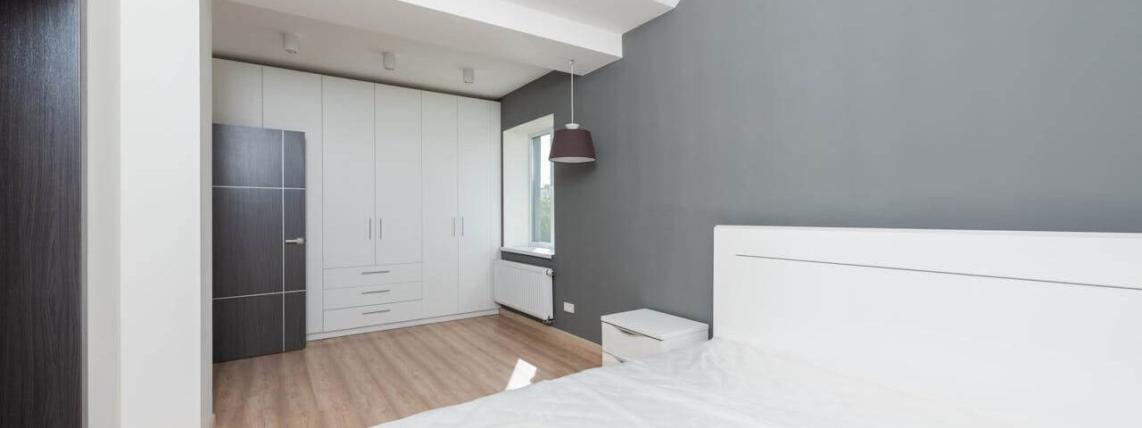 Modern Bedroom with White Bed